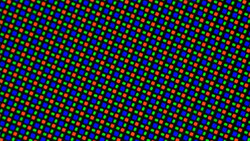 Frontpanelens subpixeluppsättning