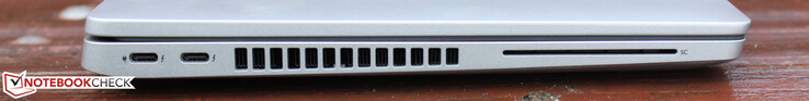 2x Thunderbolt 4 (en för laddning via Power Delivery), smartkortläsare