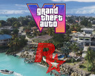 GTA 6-kartan visas med Rockstar Games logotyp (Bildkälla: Rockstar Games, Rockstar Games YouTube med redigeringar)