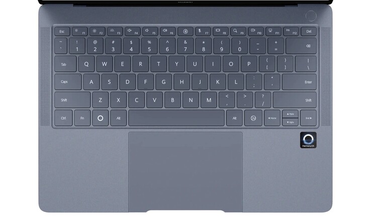 MateBook Pro's tangentbord har en dedikerad AI- och HarmonyOS-knapp (Bildkälla: Huawei)