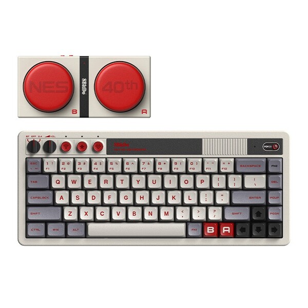 8BitDo Retro 68 Keyboard - NES 40th Limited Edition kommer med trådlösa Super Buttons. (Bildkälla: 8BitDo)