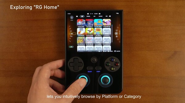 Den nya RG Home gör det möjligt att snabbt växla mellan skrivbordet Android och spelgränssnittet.