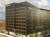 Flygbild över en av Microsofts kontorsbyggnader.