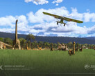 Jurassic World i Microsofts Flight Simulator 2024 (Bildkälla: Microsoft)