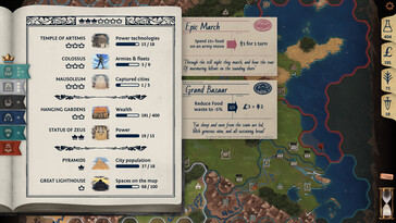 Bild: En skärmdump från spelet Ozymandias: Bronze Age Empire Sim.