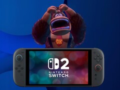 En irriterad Donkey Kong står bakom Switch 2-konsolen (Bildkälla: Nintendo of America med ändringar)