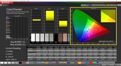 CalMAN ColorChecker (referensfärgrymd sRGB)