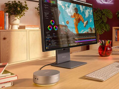 Yoga Mini i Gen 11 har en cirkulär design, till skillnad från sina motsvarigheter.