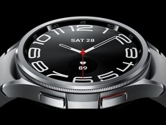 Galaxy Watch6 Classic (bilden) har en roterande ram och ett batteri på 425 mAh. (Bildkälla: Samsung)
