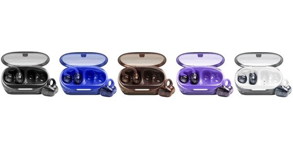 JBL Soundgear Clips kommer att finnas i fem färger, som alla har en genomskinlig design. (Bildkälla: JBL)
