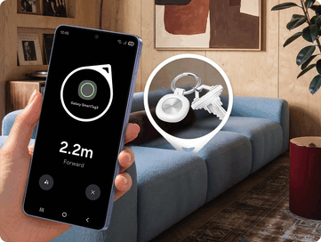 Samsung SmartTag 3:s Compass View.
