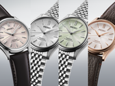 På bilden, från vänster till höger: Seiko Presage HCC003, HCC001, HCC002 och HCC008.