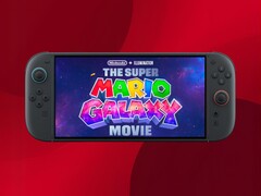 Super Mario Galaxy Movie spelas upp på Switch 2-konsolen (Bildkälla: Illumination, Nintendo of America med ändringar)
