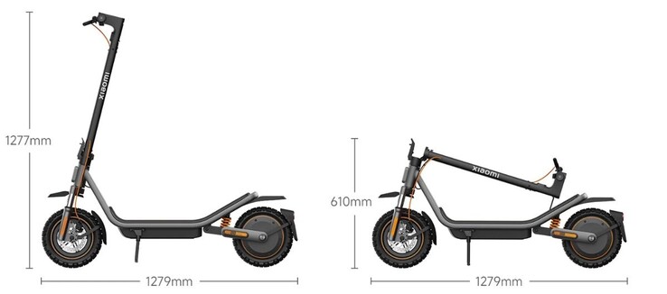 Måtten på Xiaomi Electric Scooter 6 Pro. (Bildkälla: Xiaomi)