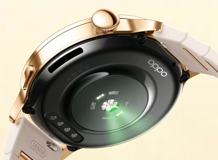 Oppo Watch X3 Mini har stöd för 18 mm klockarmband.