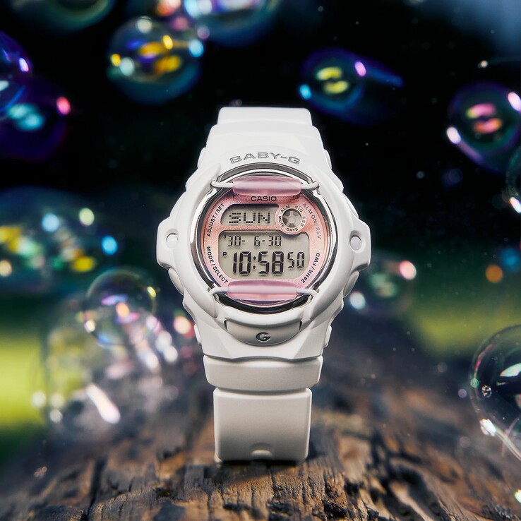 Casio BG-169GD-7 har en vattentäthet på 200 m (20 bar)