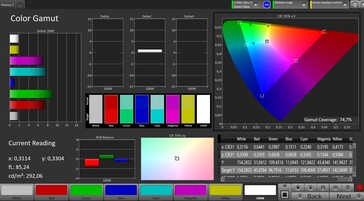 CalMAN-färgrymden AdobeRGB
