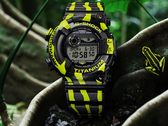 Casio Frogman GW-8200TPF-1JR "Poison Dart" (på bilden) mot en skogsbakgrund. (Bildkälla: Casio Japan)