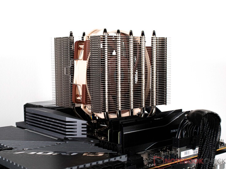 Noctua NH-D12L på vår testplattform Noctua NH-D12L på vår testplattform
