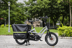 Tern GSD Cargo elcykel har en räckvidd på upp till 101 km på en enda laddning (Bildkälla: Tern)