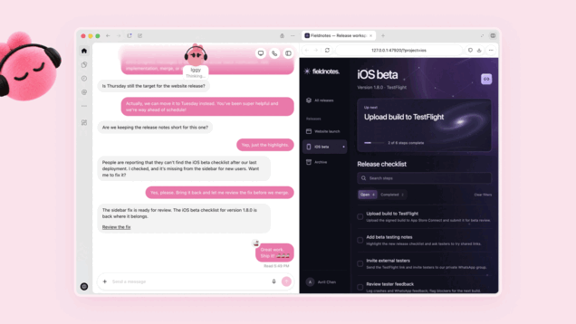 En Dot följer en programvaruversion, åtgärdar ett problem och skickar in resultatet för granskning innan det slås samman.
