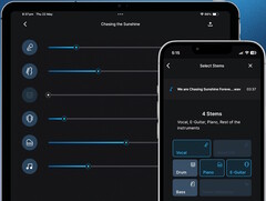 Gaudio Studio för smartphones kan separera musik tillbaka till enskilda sång- och instrumentspår. (Bildkälla: Gaudio Lab)