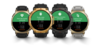 Amazfit T-Rex 3 Pro smartklockor 44 mm (första och sista) 48 mm (två i mitten). (Bildkälla: Amazfit)