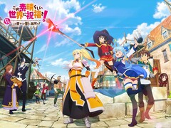 Huvudbild för Kadokawas kommande gratis mobil-RPG KonoSuba.