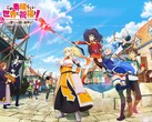 Huvudbild för Kadokawas kommande gratis mobil-RPG KonoSuba.