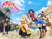 Huvudbild för Kadokawas kommande gratis mobil-RPG KonoSuba.