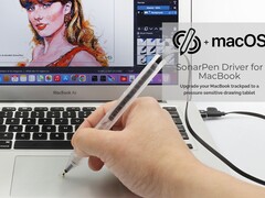 SonarPen Driver förvandlar en MacBooks pekplatta till en ritplatta som fungerar med en SonarPen-penna. (Bildkälla: SonarPen)