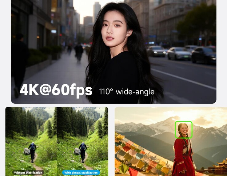 Feiyu Pocket 4 kan spela in video i upp till 4K/60fps.
