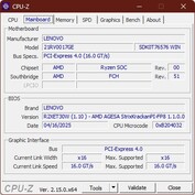 CPU-Z moderkort