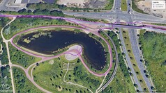 GNSS-testresa: rutt runt en sjö