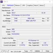 CPU-Z: huvudkort