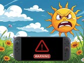 Nintendo Switch 2 visas i varmt utomhusväder (Bildkälla: Nintendo of America med redigeringar)