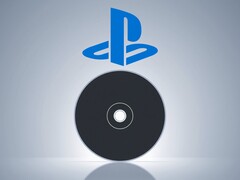 En tom PS5-skiva visas nedanför PlayStation-logotypen