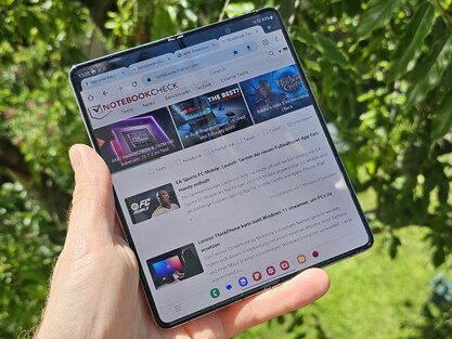 Den interna displayen på Galaxy Z Fold5