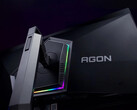AOC Agon 6 Pro AG326UZD har ett justerbart stativ och bakmonterad RGB-belysning. (Bildkälla: AOC)