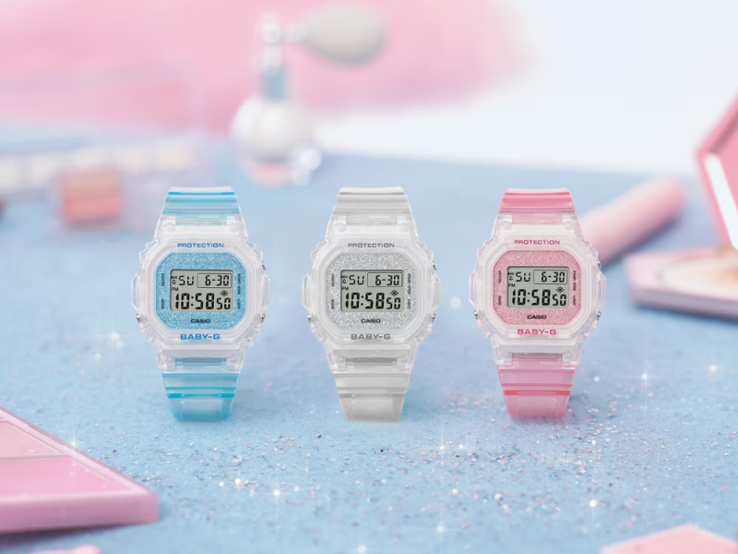 Från vänster till höger: klockorna Casio G-Shock BGD565GC-2, BGD565GC-7 och BGD565GC-4. (Bildkälla: Casio)