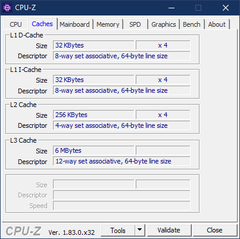 CPU-Z Cache