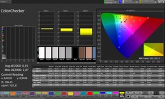 Färgnoggrannhet (profil: Professional, målfärgrymd: sRGB)