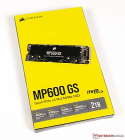 Corsair MP600 GS 2TB, tillhandahållen av Corsair Tyskland