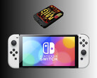 Nintendo Switch OLED avbildad nedan MIG Switch (Bildkälla: Amazon med ändringar)