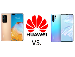 Hur stora är skillnaderna mellan Huawei P40 Pro (vänster) och Huawei P30 Pro (höger)?