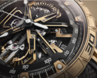 Roger Dubuis Excalibur Spider Flyback-kronografen (bilden) har en krona i roséguld med en lackerad ring som följer hela färgschemat. (Bildkälla: Roger Dubuis)