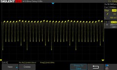 100% ljusstyrka: 60 Hz PWM (60 Hz uppdateringsfrekvens)