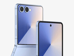 Galaxy Z Flip närmar sig alltmer Motorola Razr när det gäller design. (Bildkälla: Android Headlines & OnLeaks)