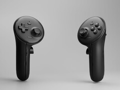 Steam Frame kan vara Valves slutliga namn för Deckard-projektet, renderingar av påstådda kontroller visas på bilden. (Bildkälla: @Down_90)