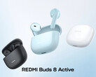 Redmi Buds 8 Active är IP54-certifierad mot damm och vatten.